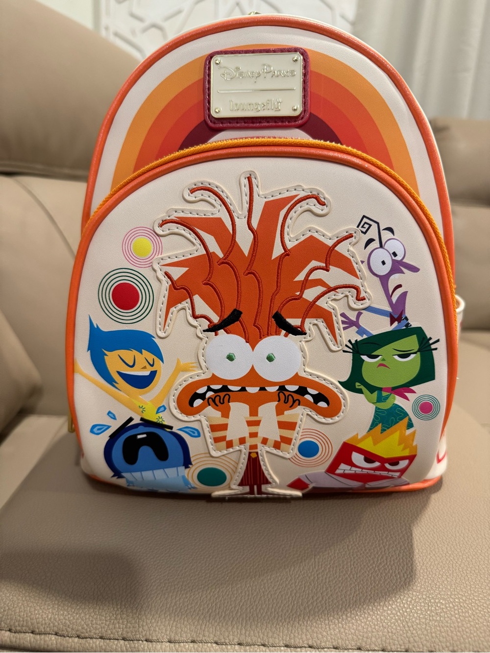 Loungefly Pixar Exclusive Inside Out 2 Anxiety Mini Backpack